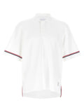 Thom Browne White Cotton Polo Shirt