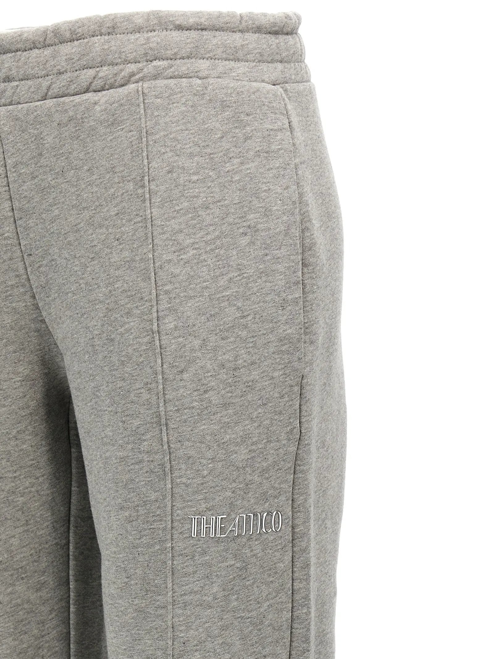 The Attico Gray Cotton Joggers (Workout Pants)