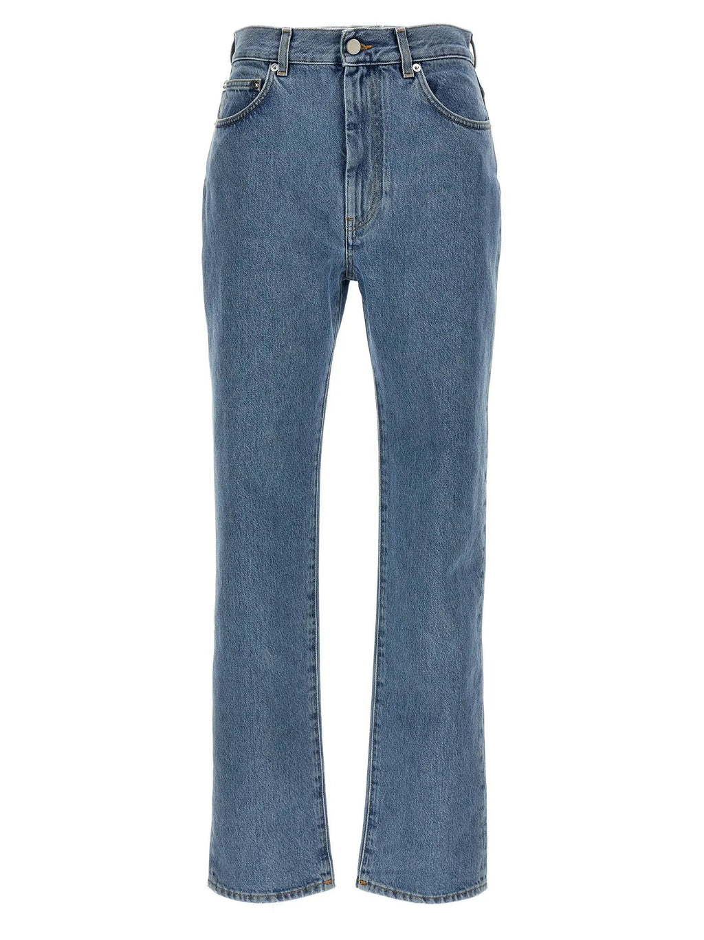 Loulou De Saison Blue Organic Cotton Straight-Leg Jeans