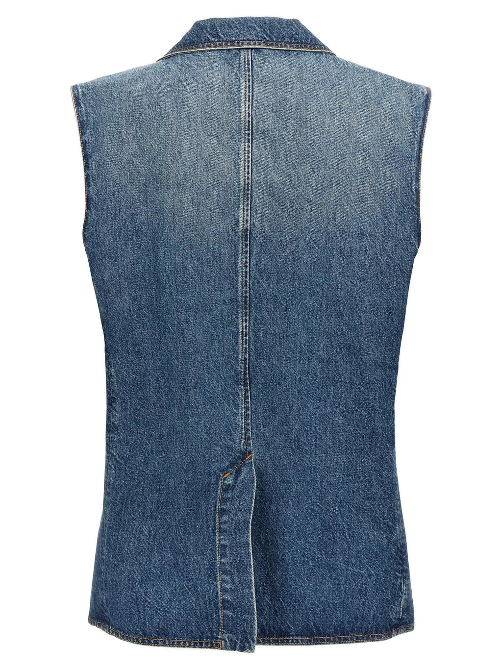 Coperni Blue Cotton Sleeveless Jacket