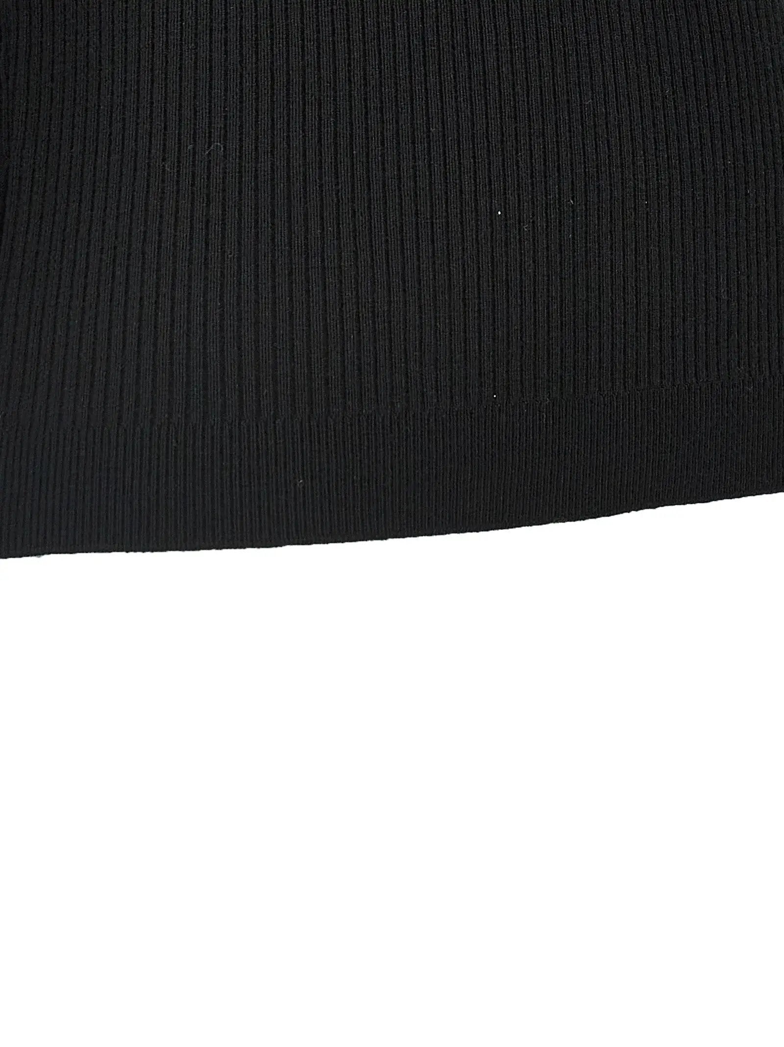 Alessandra Rich Black Wool T-Shirt