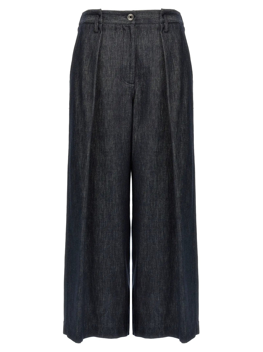Brunello Cucinelli Blue Cotton Casual Pants