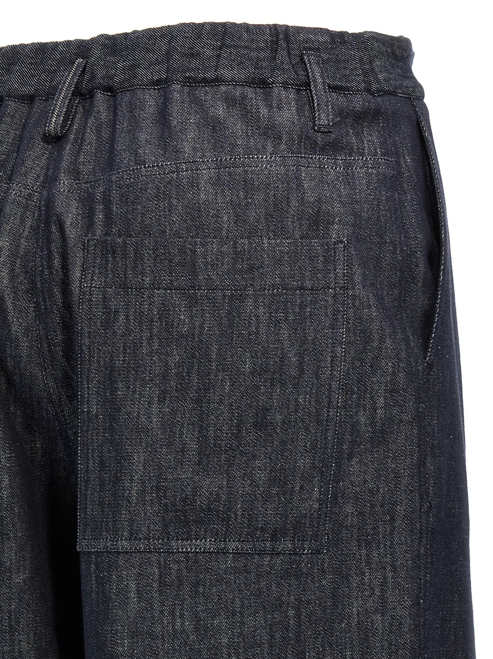 Brunello Cucinelli Blue Cotton Casual Pants