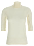 Max Mara White Virgin Wool Cardigan