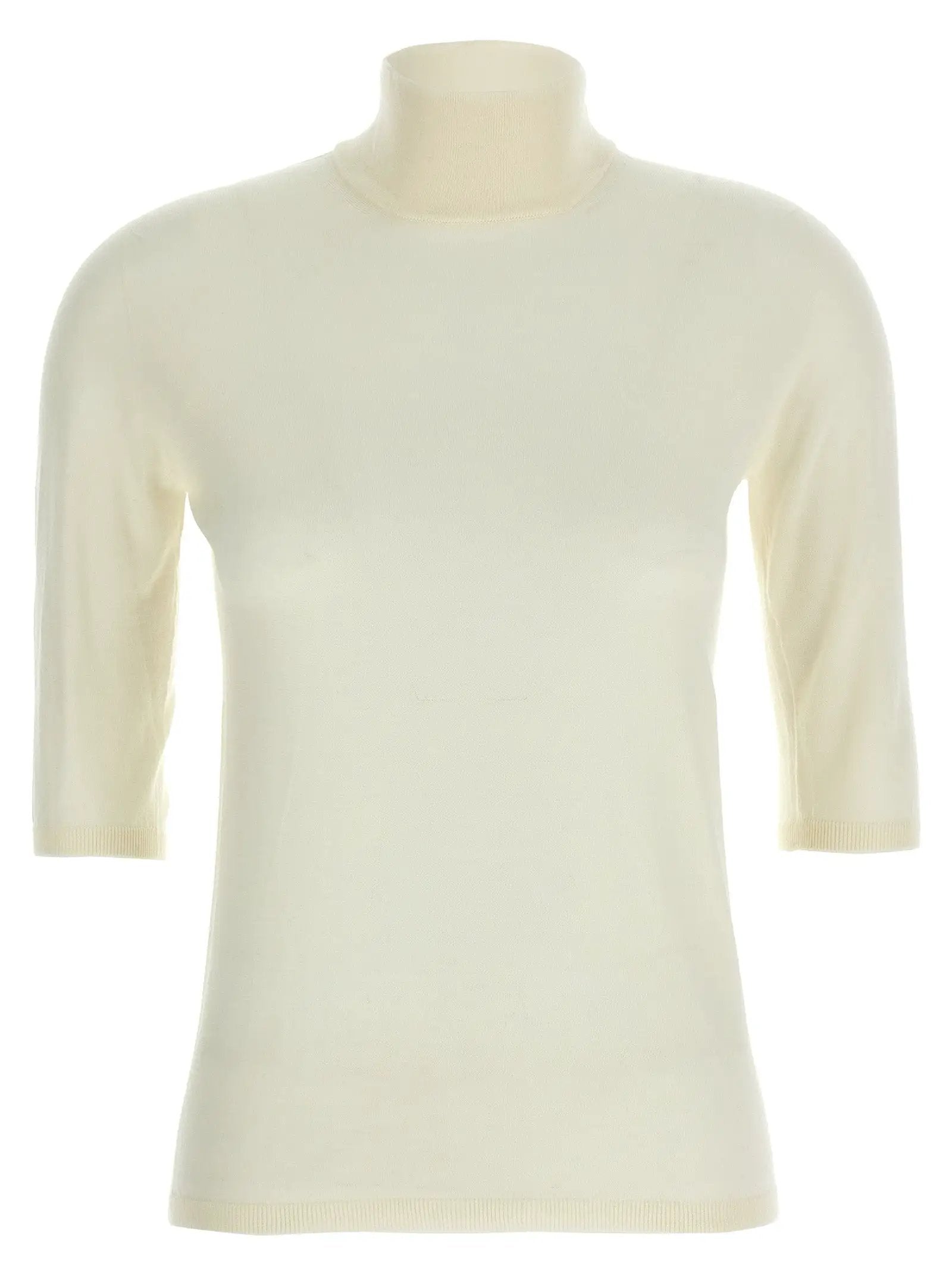 Max Mara White Virgin Wool Cardigan