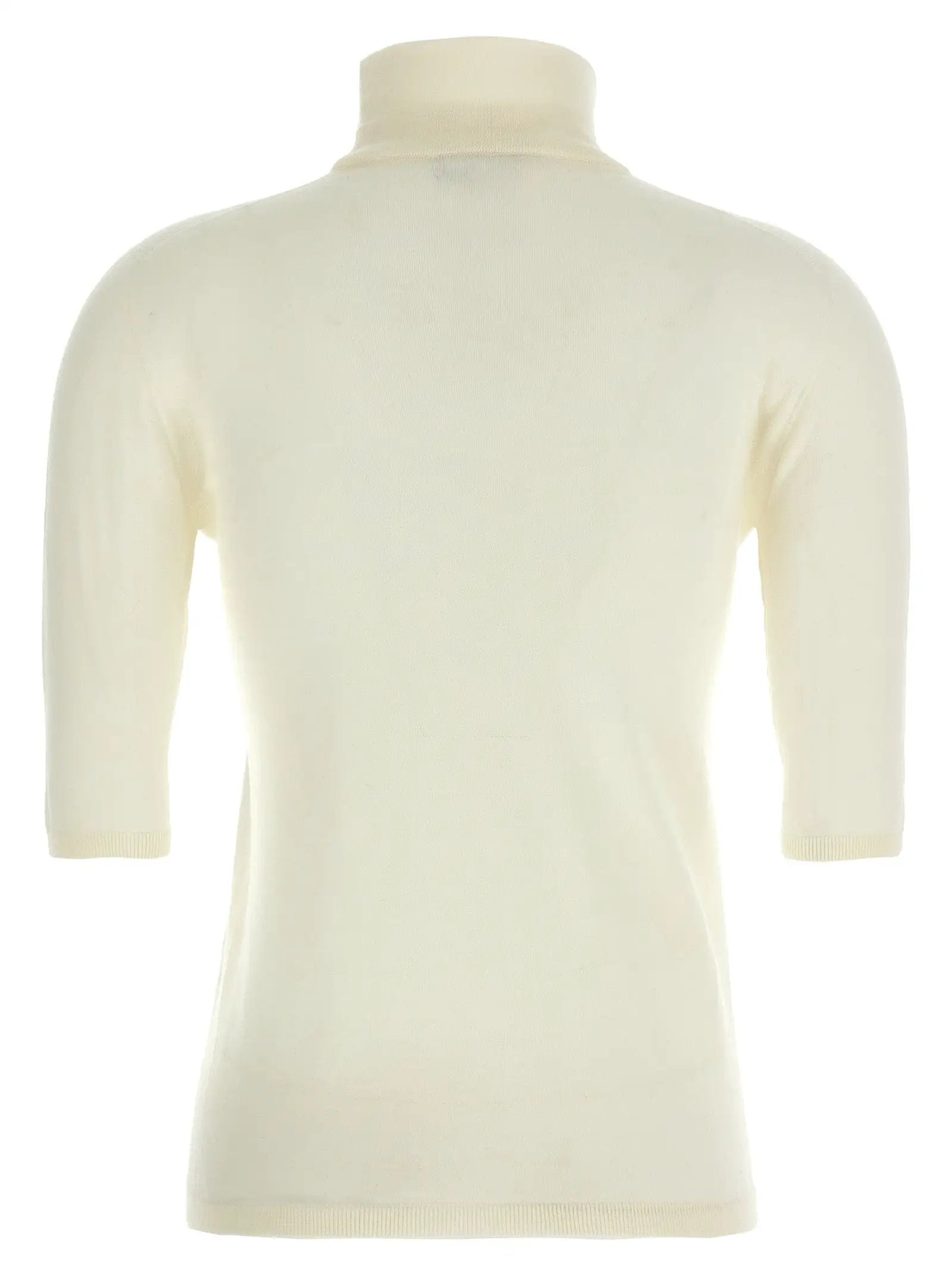 Max Mara White Virgin Wool Cardigan