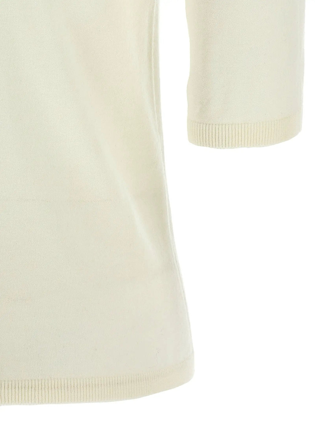 Max Mara White Virgin Wool Cardigan