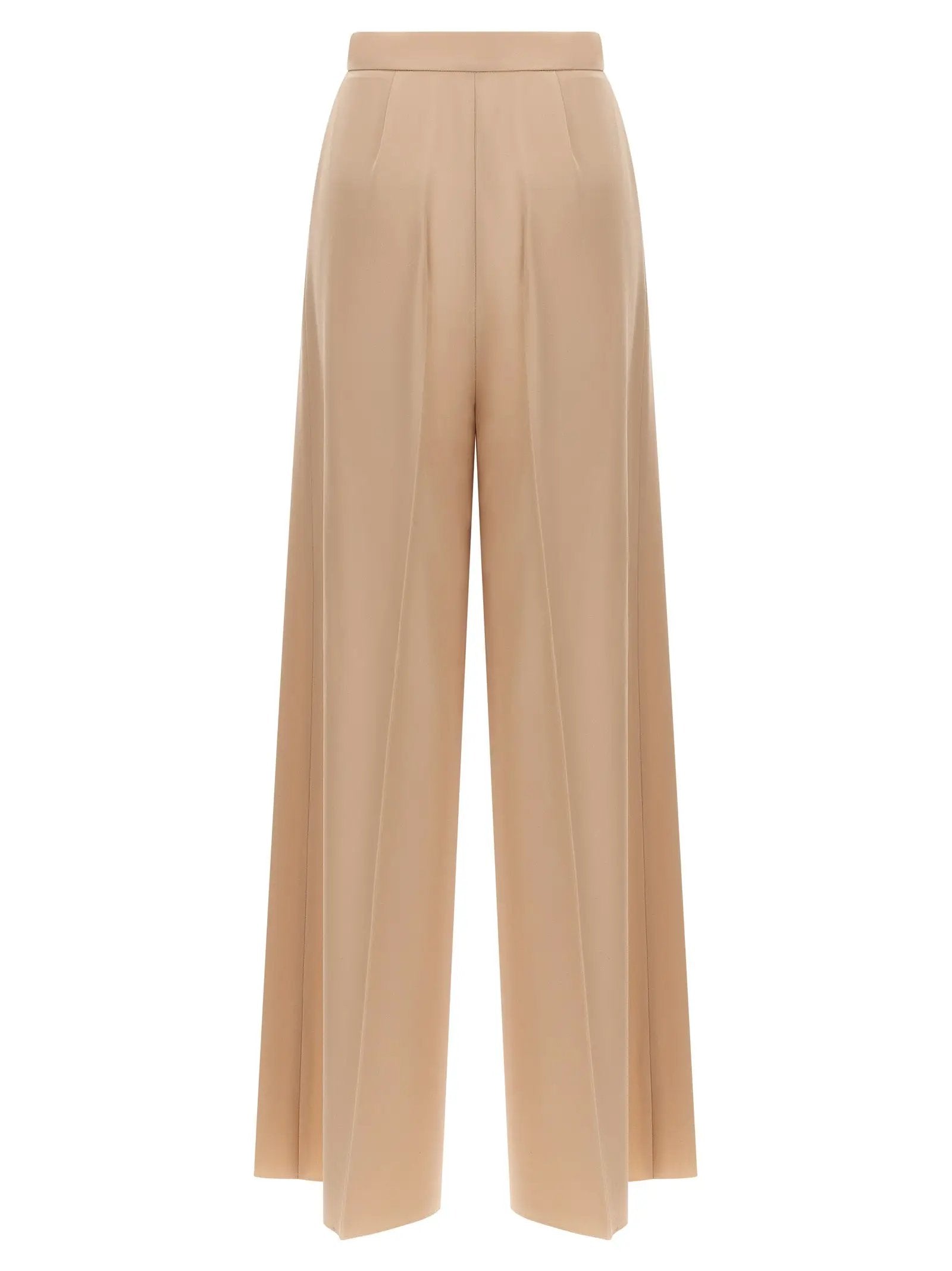 Max Mara Beige Virgin Wool Casual Pants