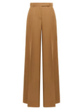 Max Mara Brown Virgin Wool Casual Pants