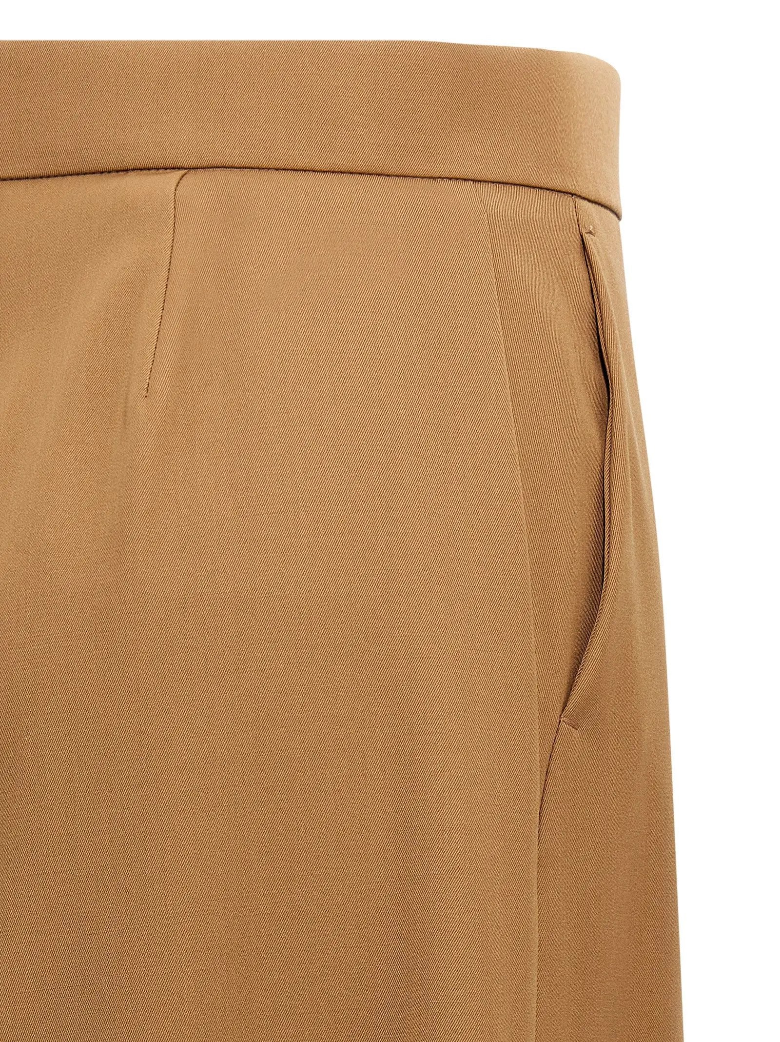 Max Mara Brown Virgin Wool Casual Pants