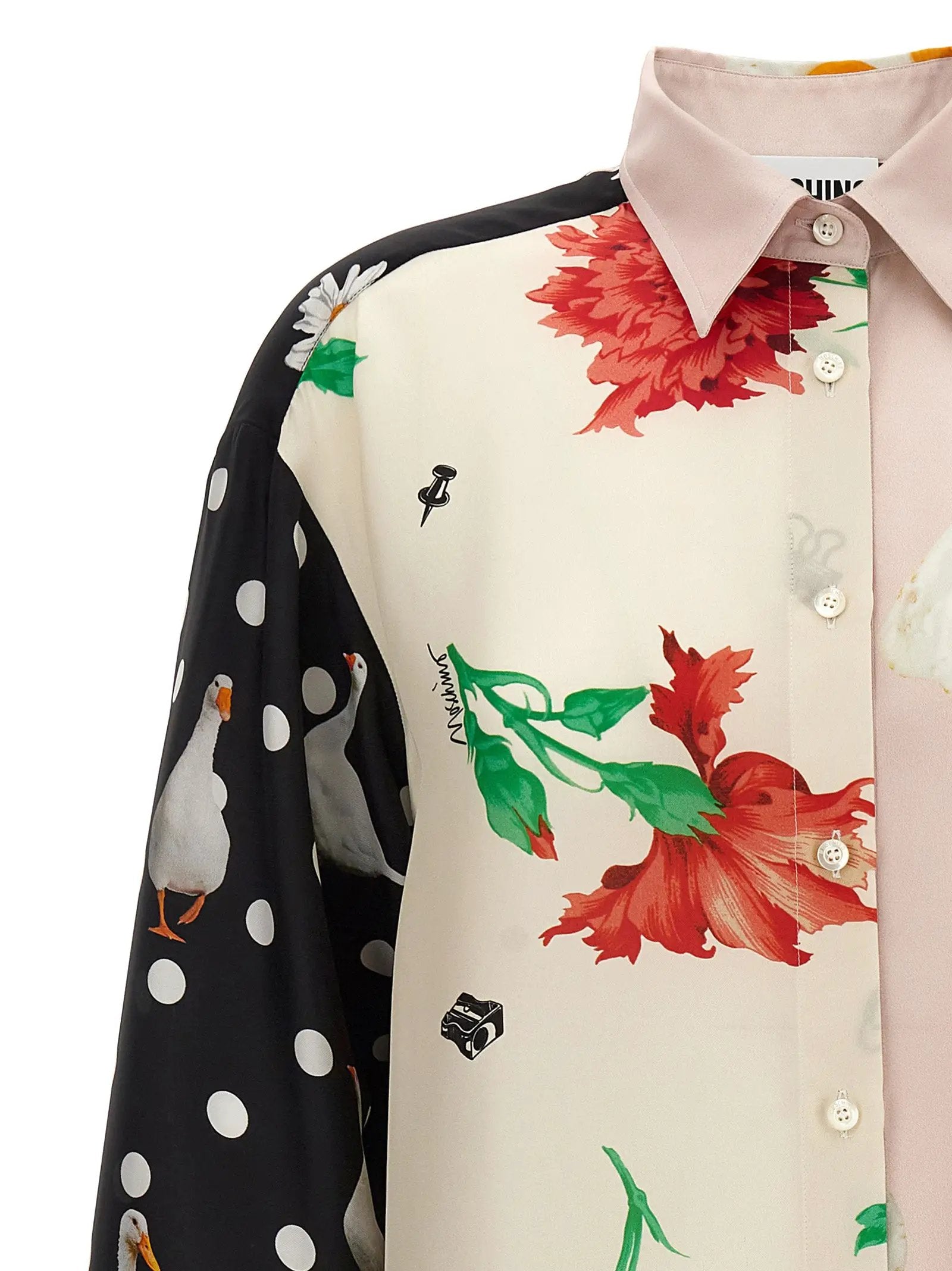 Moschino Multicolor Silk Blouse