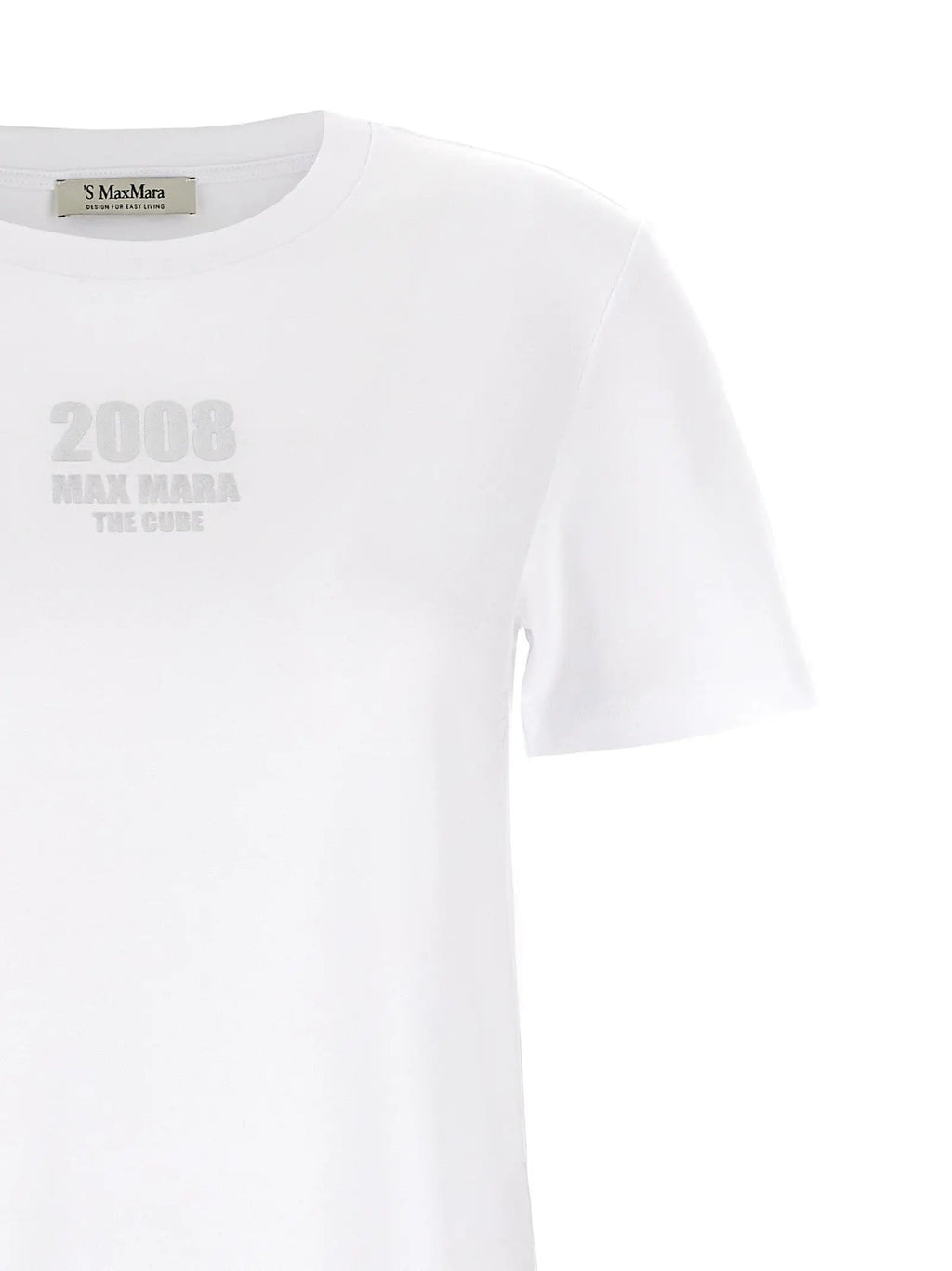 'S Max Mara White Cotton T-Shirt