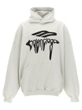 Balenciaga White Cotton Sweatshirt