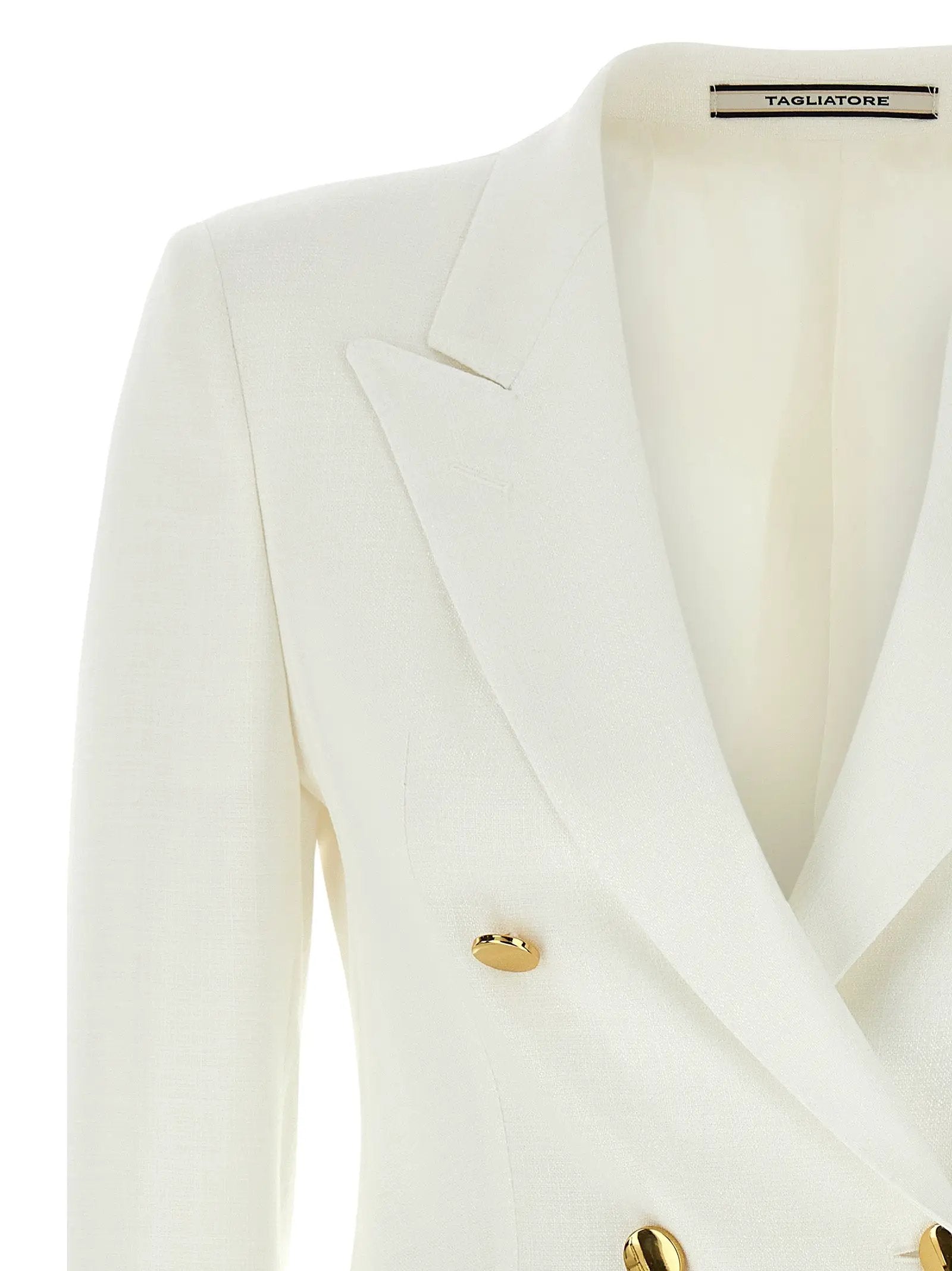 Tagliatore White Viscose Blazer