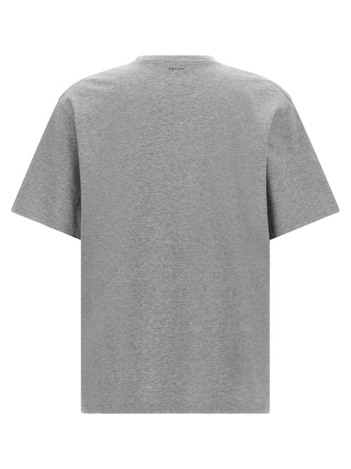 T-shirt en coton gris Alexander McQueen