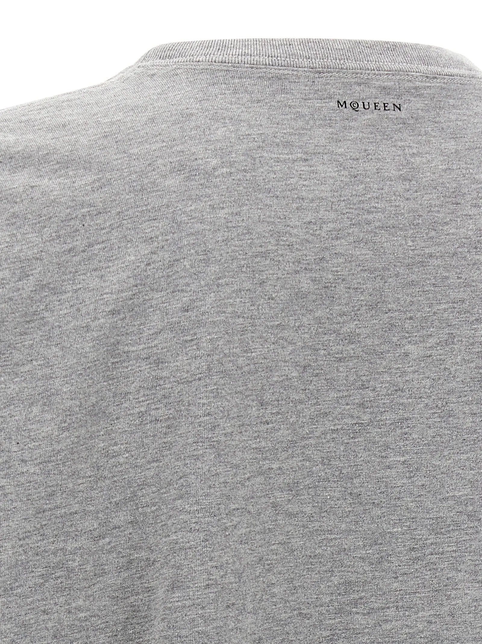 Alexander McQueen Gray Cotton T-Shirt