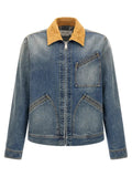 Alexander McQueen Blue Cotton Denim Jacket