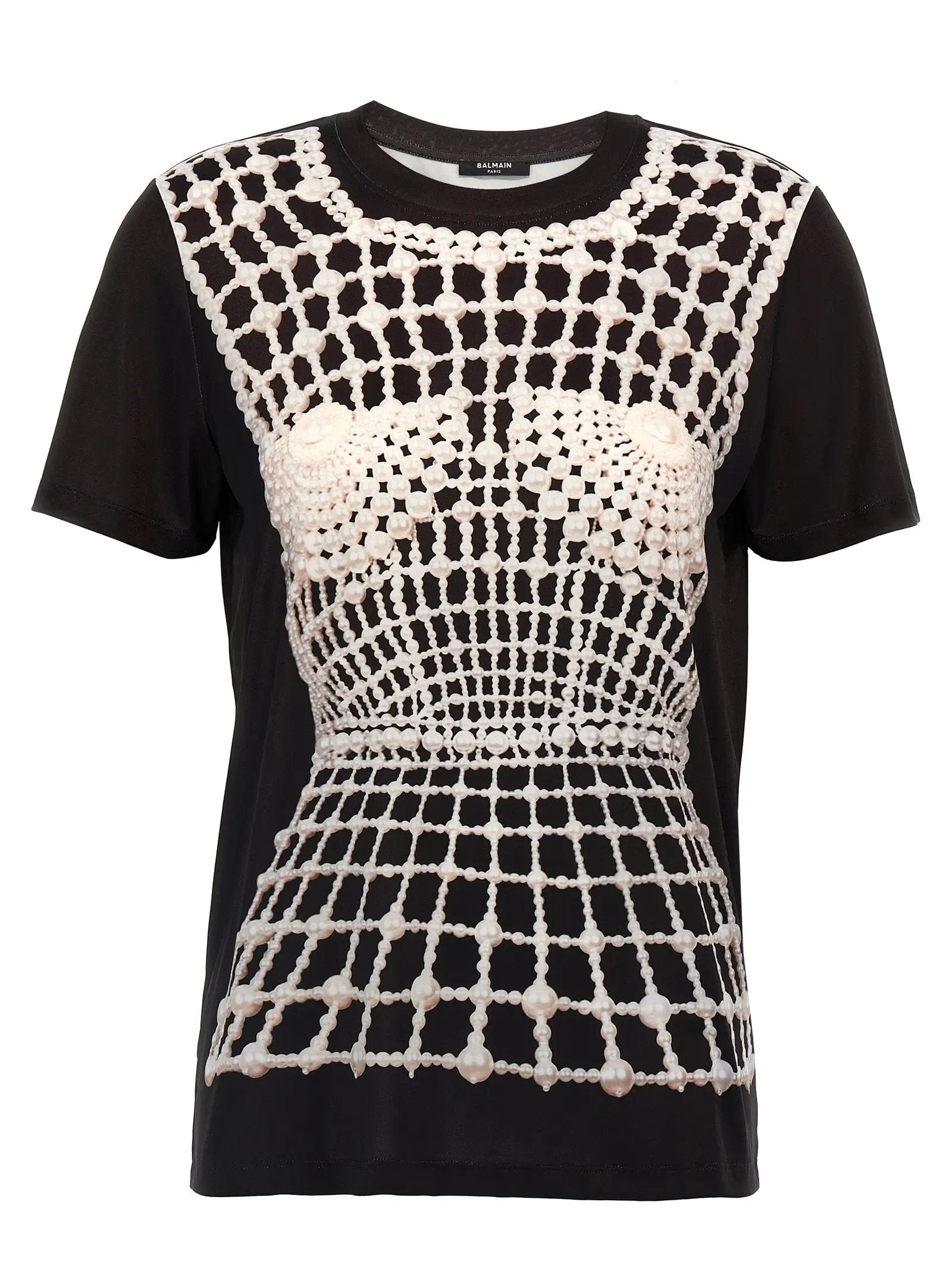Balmain Black Organic Cotton T-Shirt