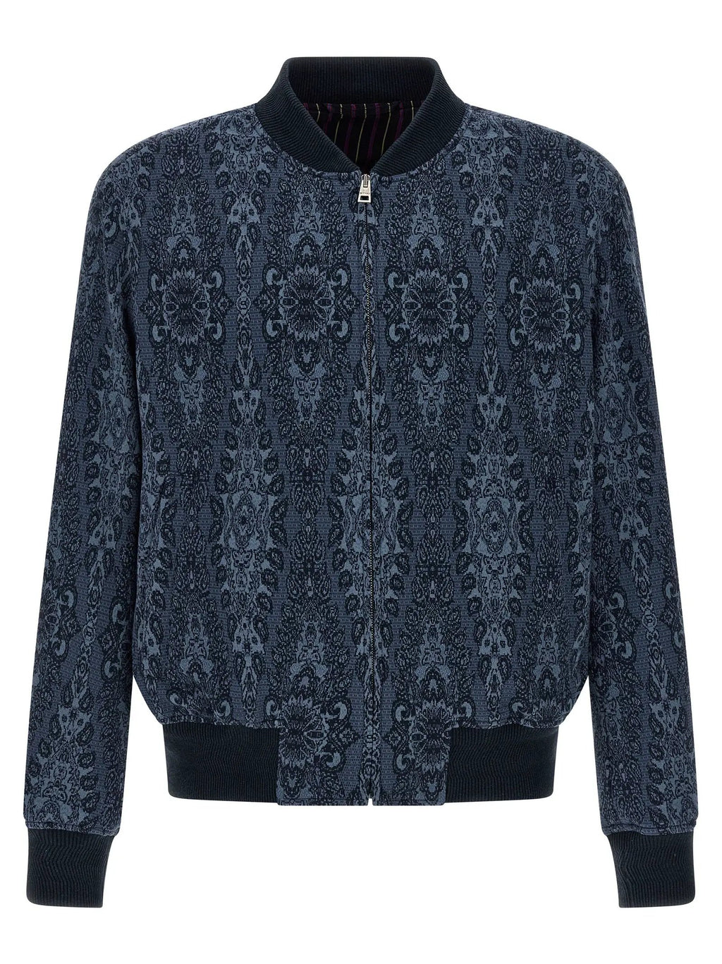 Etro Blue Cotton Bomber