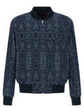 Etro Blue Cotton Bomber