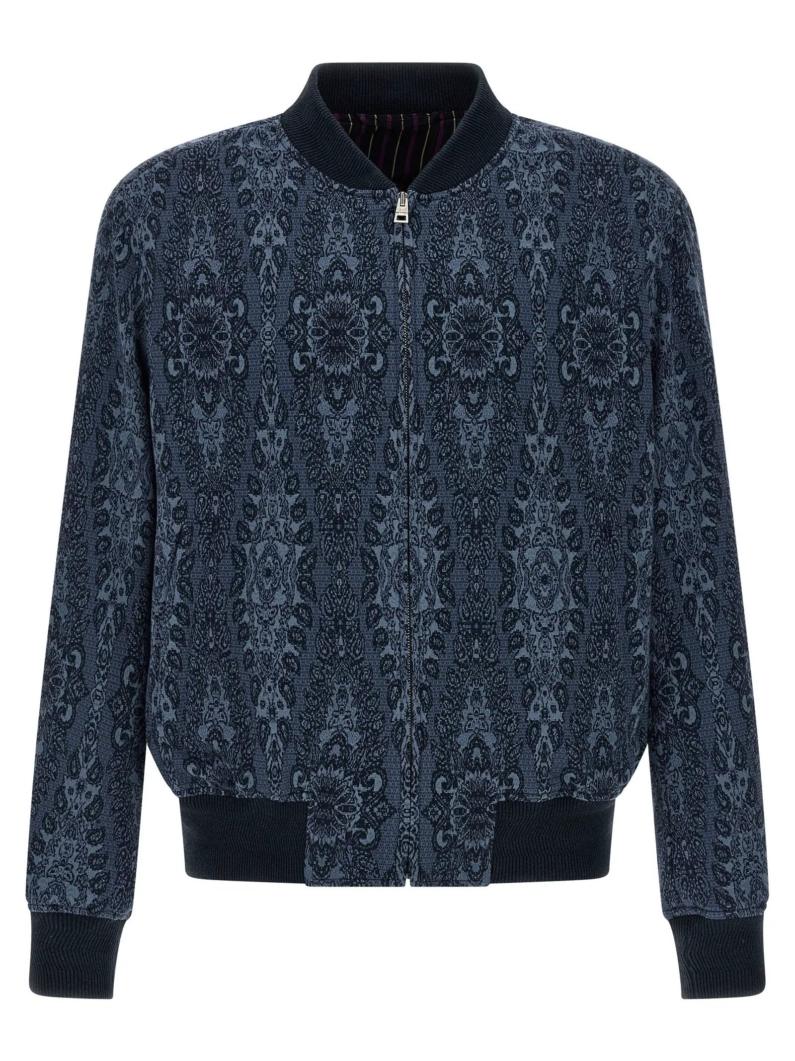 Etro Blue Cotton Bomber