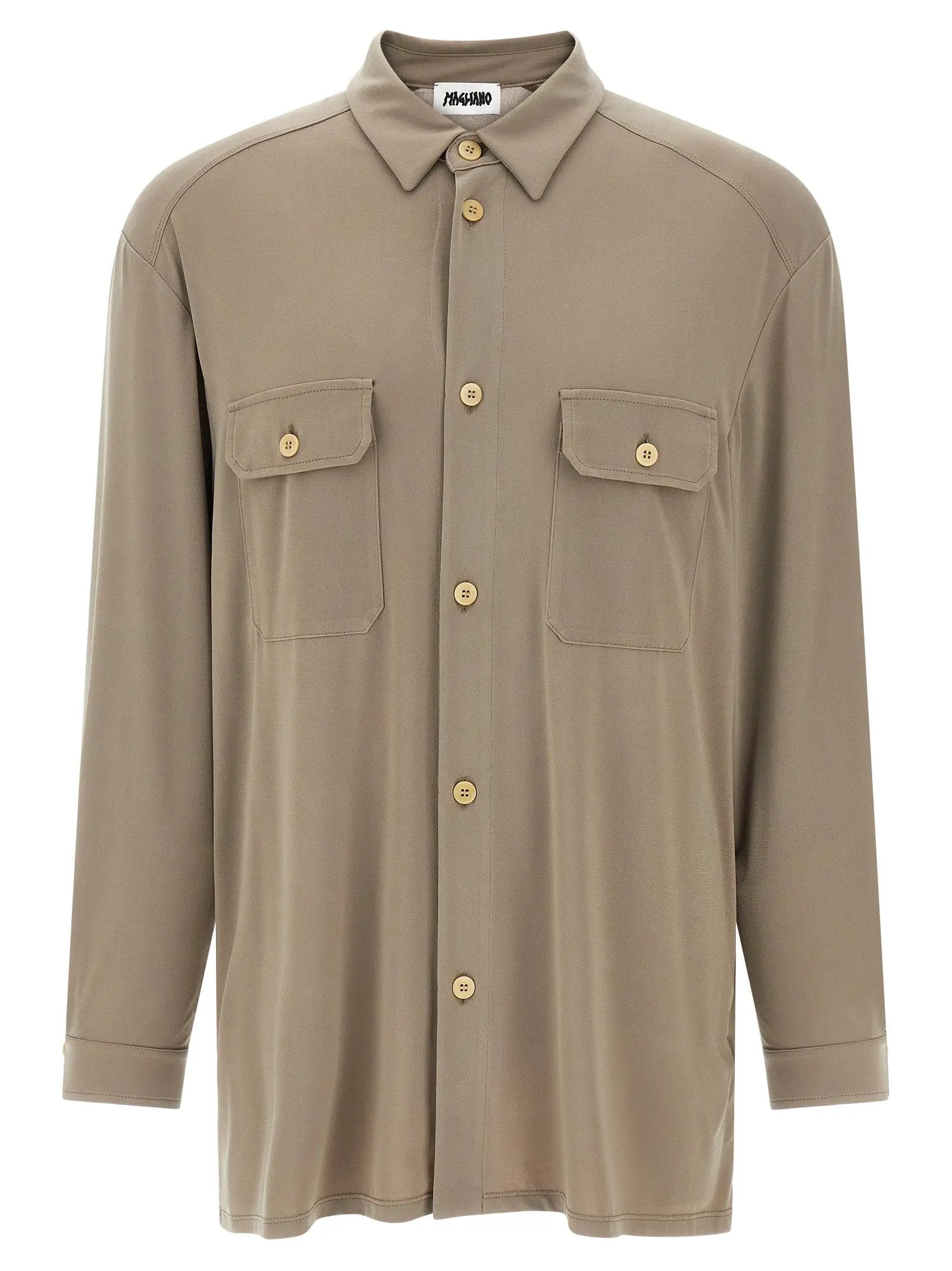 Magliano Gray Polyester Blouse
