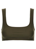 The Andamane Brown Polyamide Tank Tops