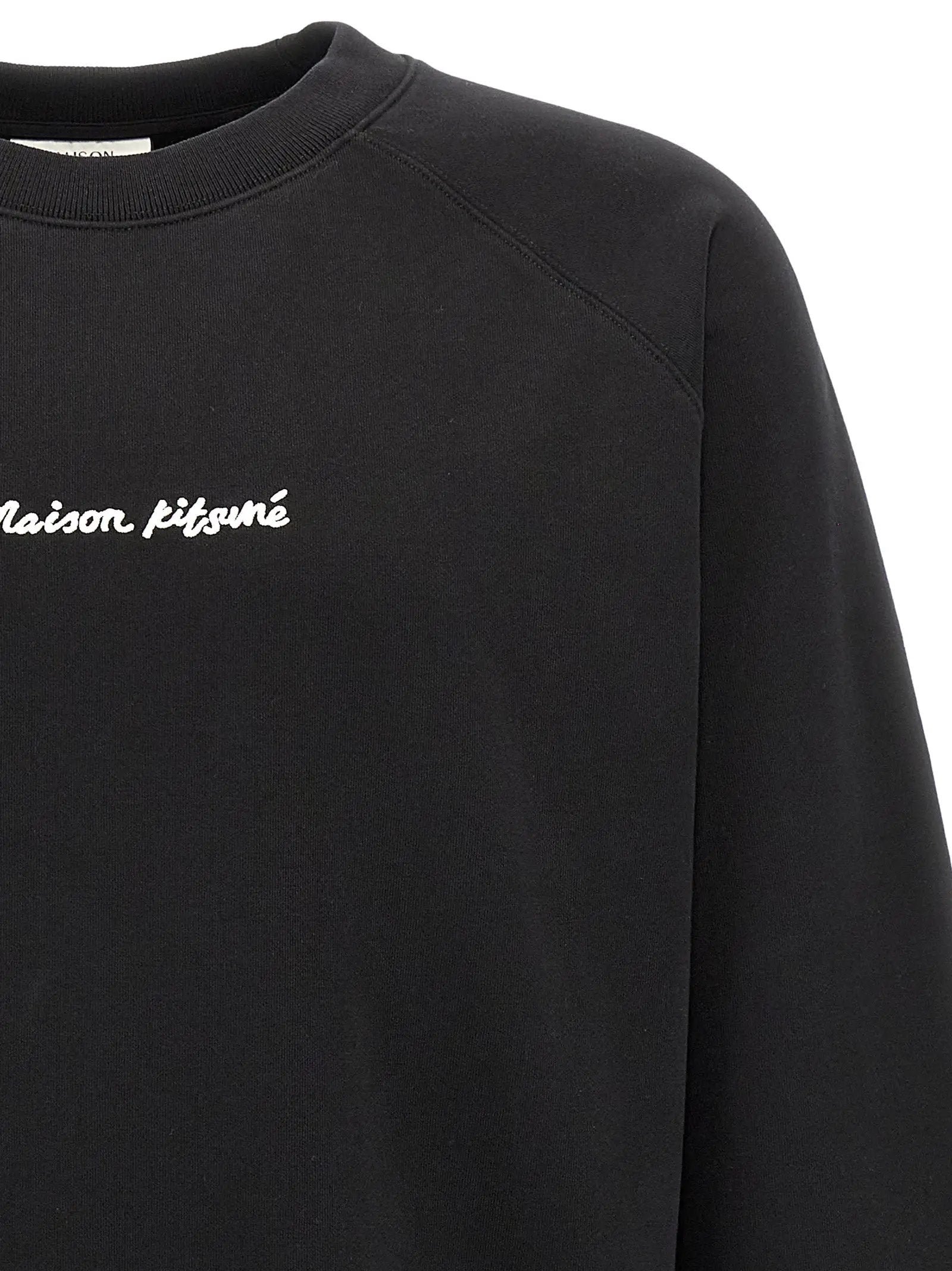 Maison Kitsuné Black Cotton Sweatshirt