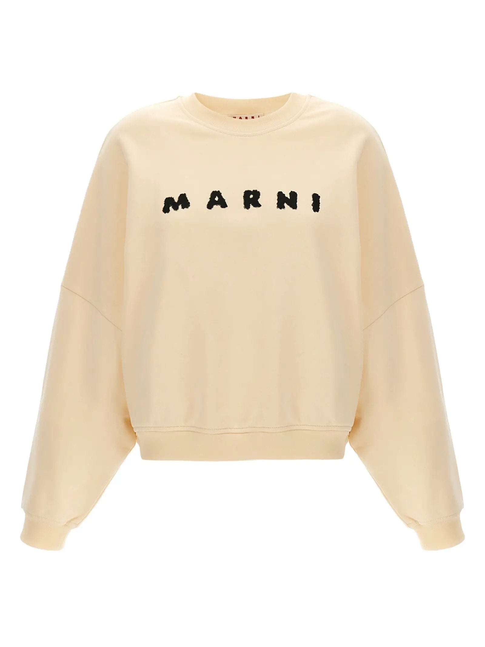 Marni White Cotton Sweatshirt