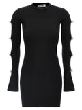 MACH & MACH Black Viscose Short Dress