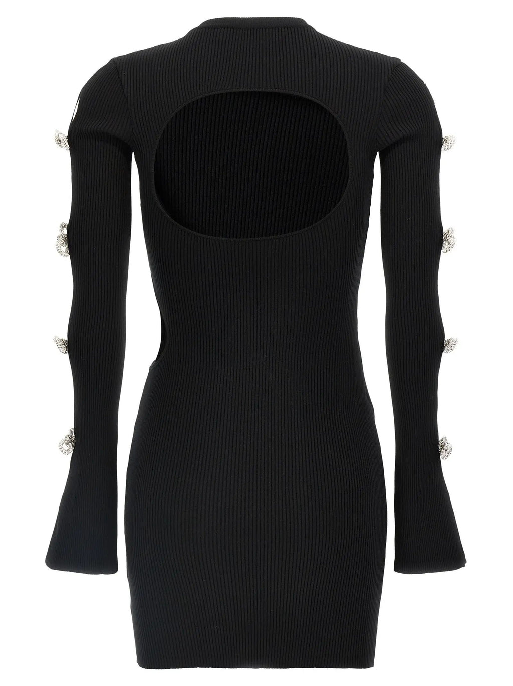 MACH & MACH Black Viscose Short Dress