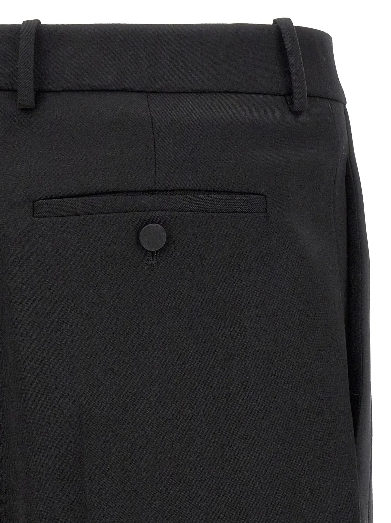 Saint Laurent Black Wool Dress Pants