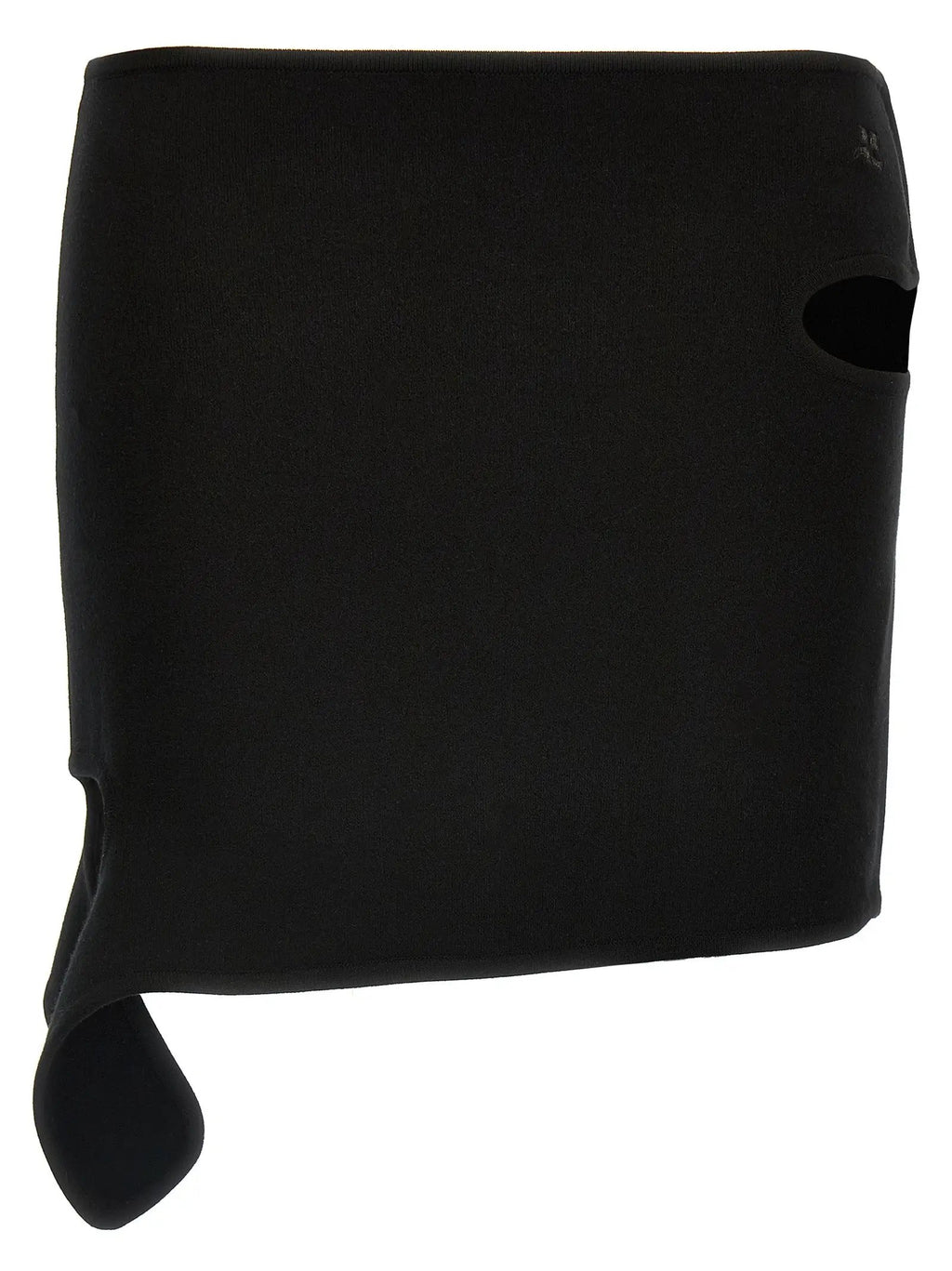 Courrèges Black Viscose Long Skirt