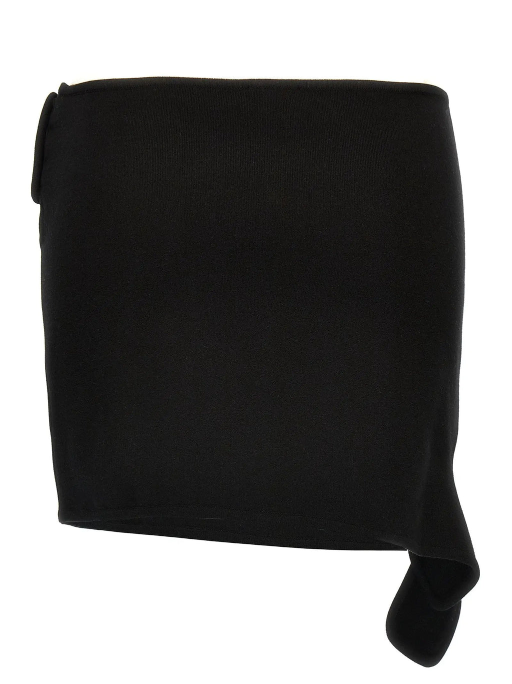 Courrèges Black Viscose Long Skirt