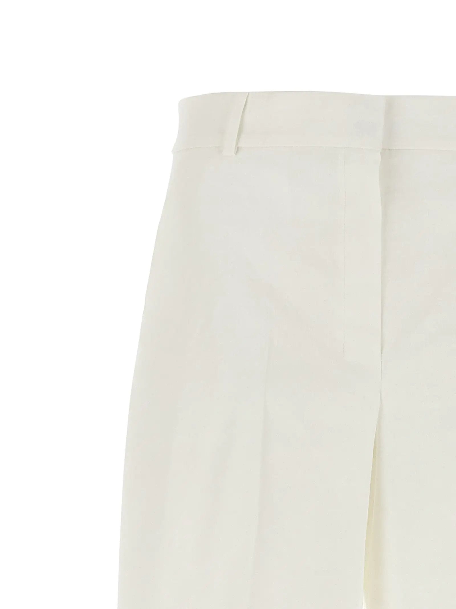 Theory White Linen Casual Pants