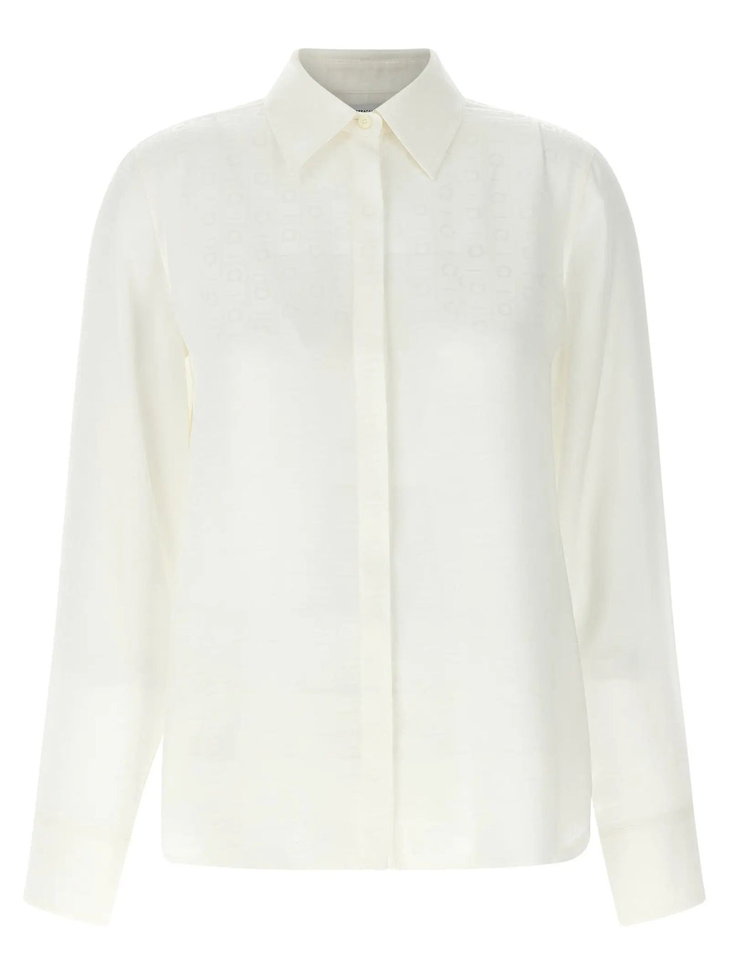 Ferragamo White Silk Blouse