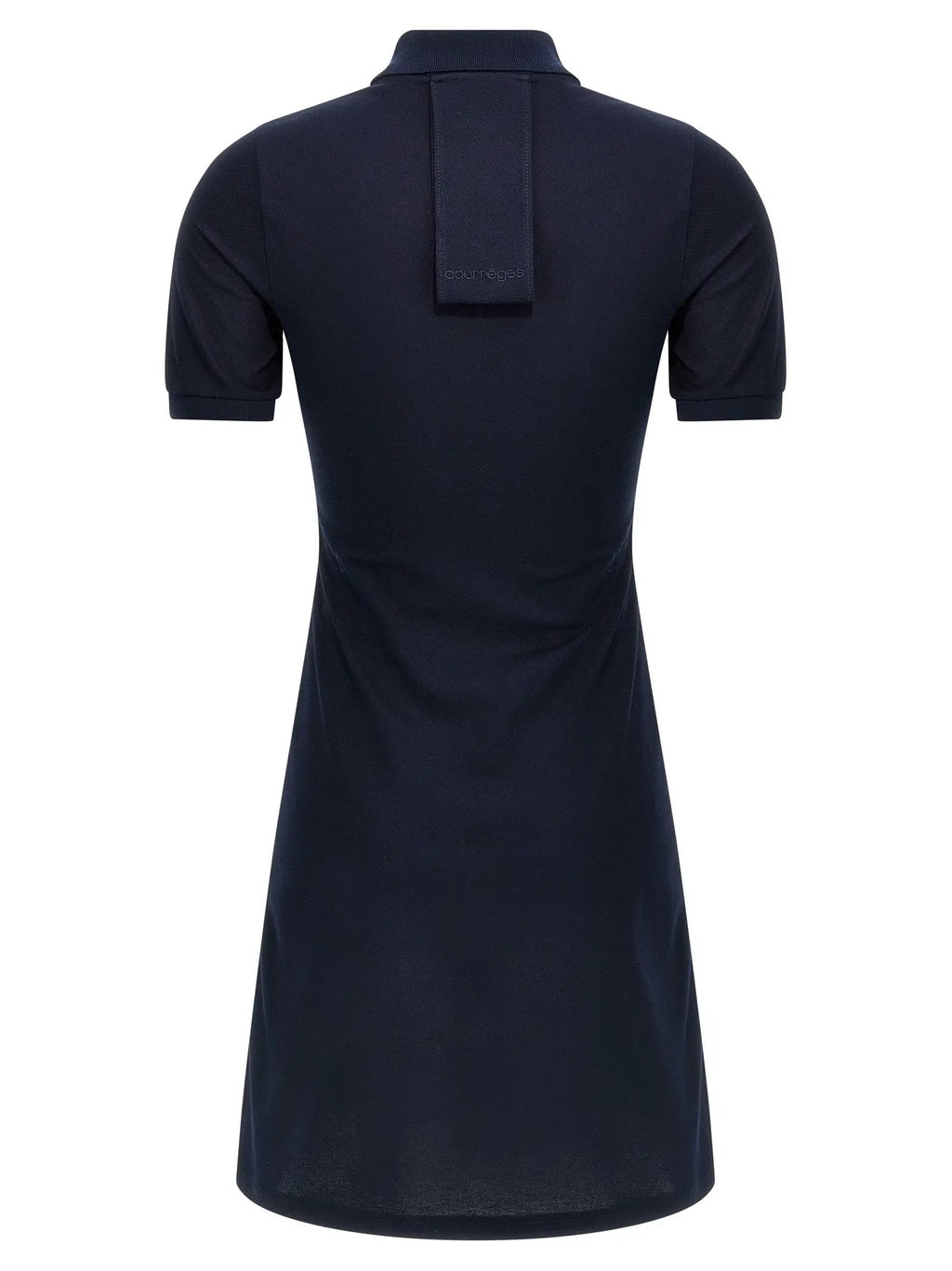 Courrèges Blue Cotton Short Dress