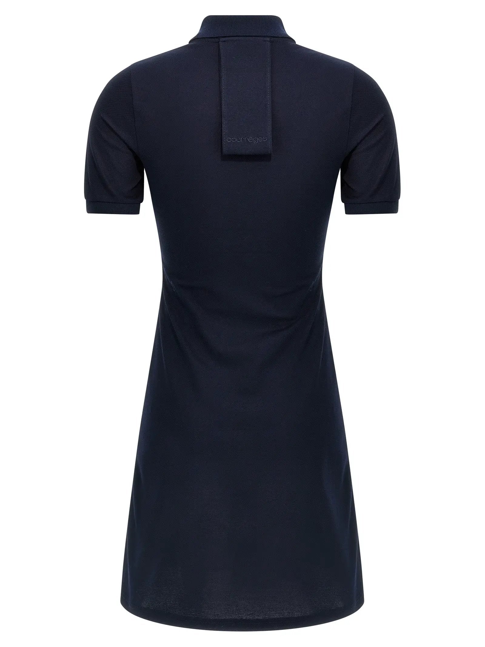 Courrèges Blue Cotton Short Dress