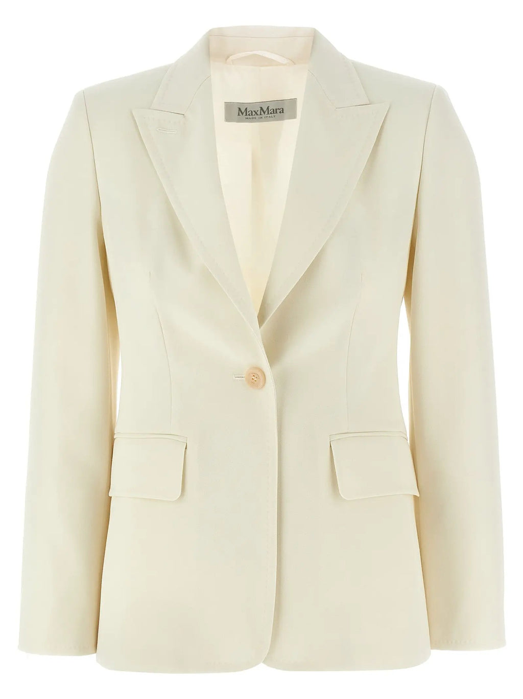 Max Mara White Virgin Wool Blazer