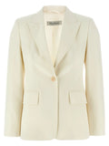 Max Mara White Virgin Wool Blazer