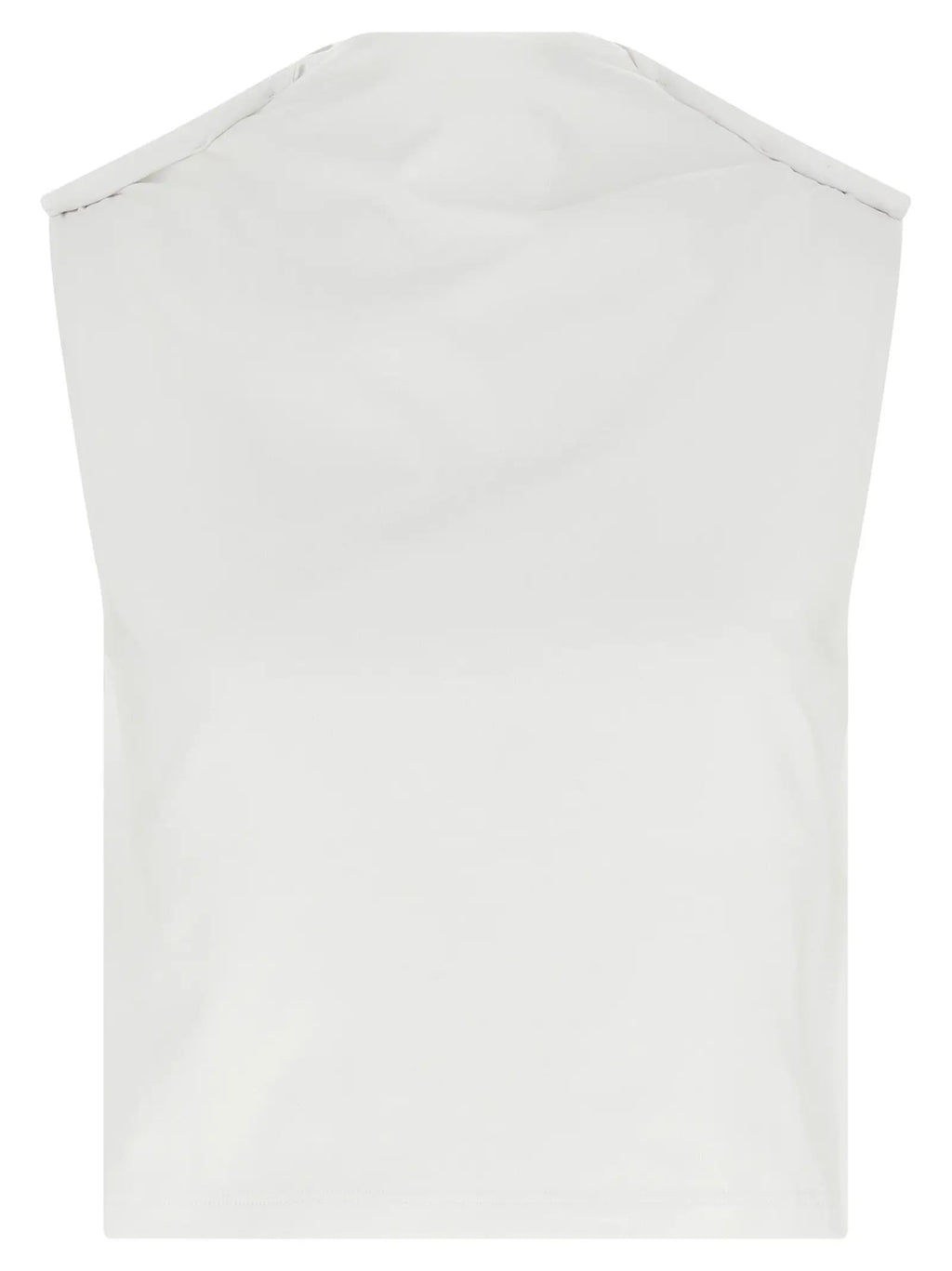 Armarium White Cotton Sleeveles T-Shirt