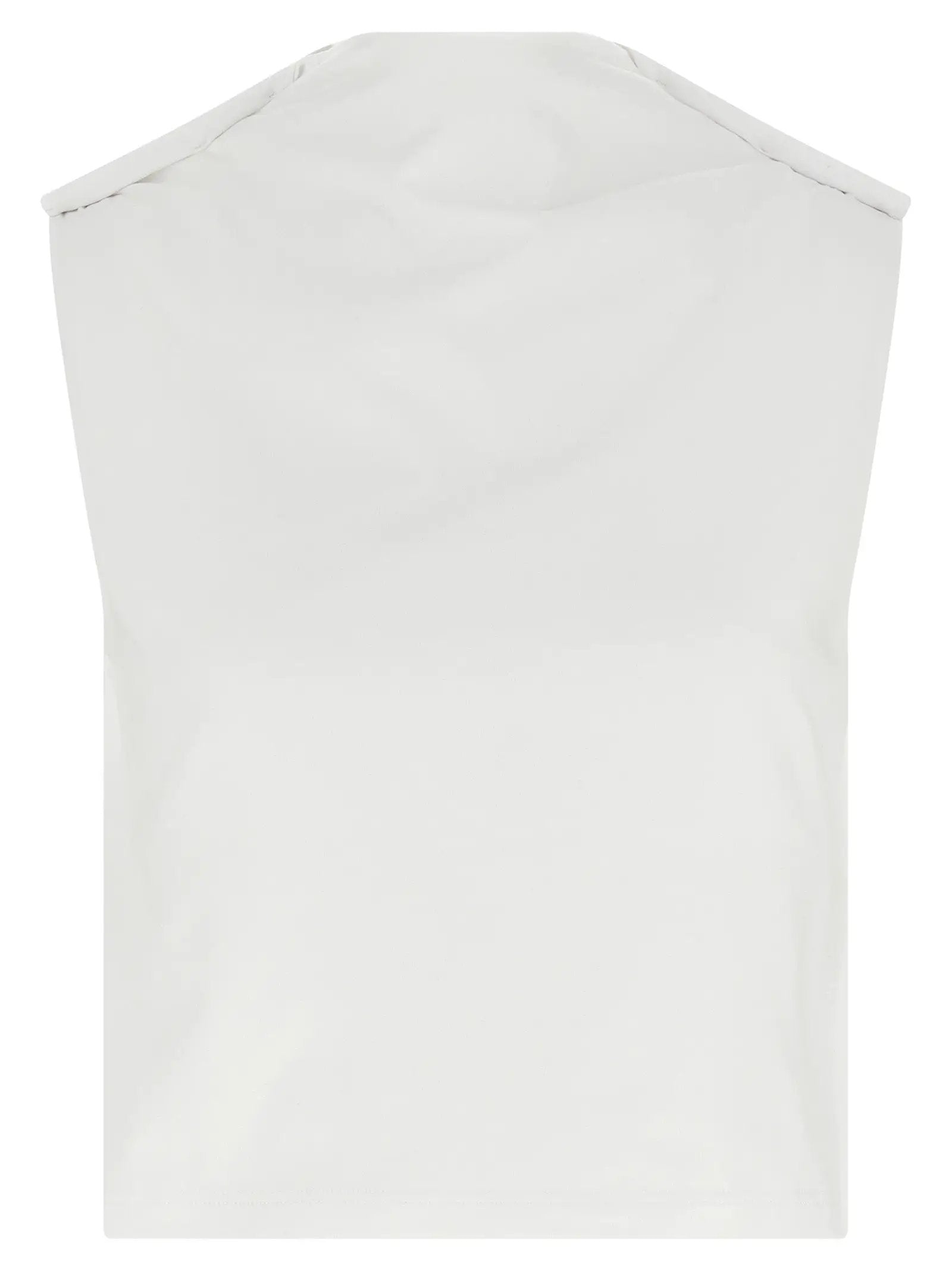 Armarium White Cotton Sleeveles T-Shirt