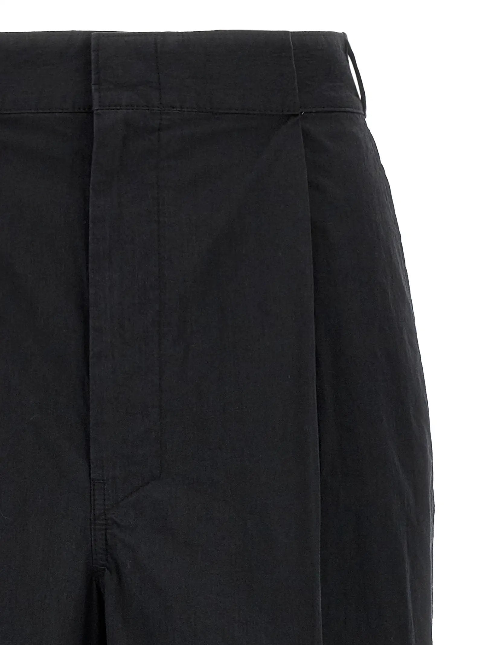 Maison Margiela Black Cotton Casual Pants