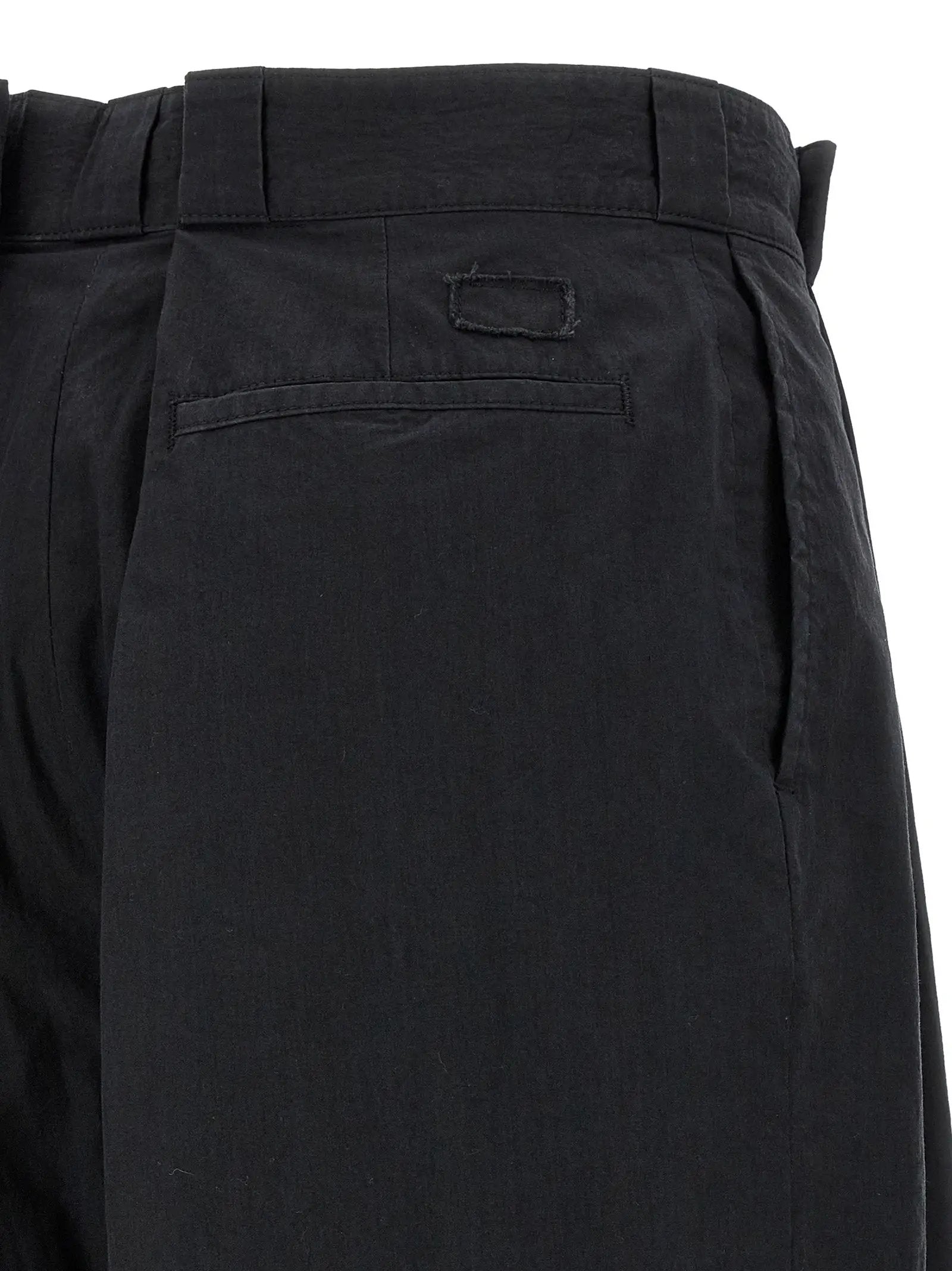 Maison Margiela Black Cotton Casual Pants