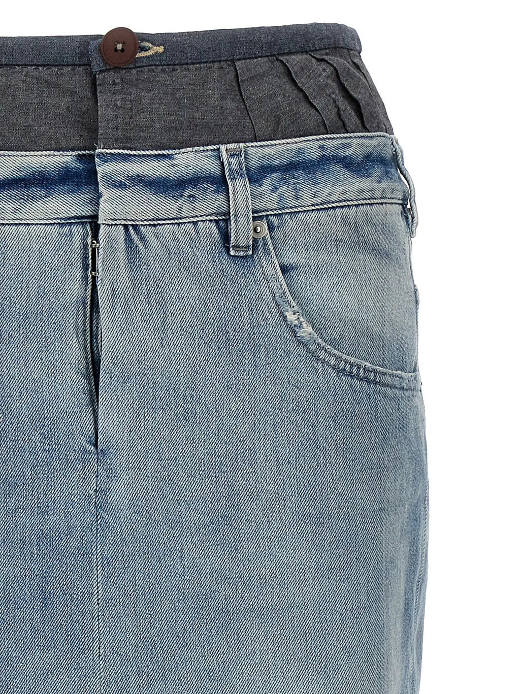 Maison Margiela Multicolor Cotton Mini Skirt