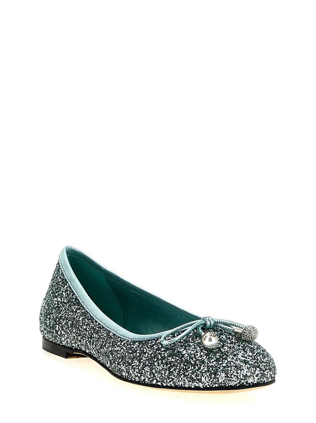 Jimmy Choo Bicolor Textile Ballet Flats