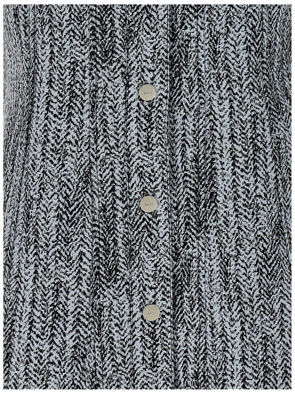 Ganni Multicolor Cotton Short Dress