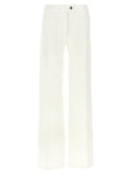 Ferragamo White Cotton Straight-Leg Jeans
