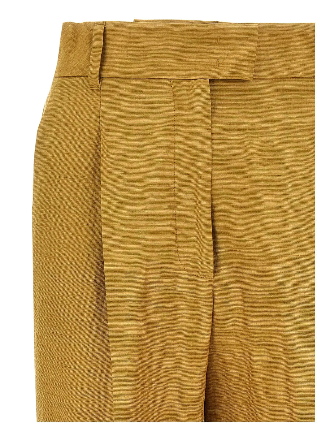 Max Mara Gold Fluorofiber Dress Pants