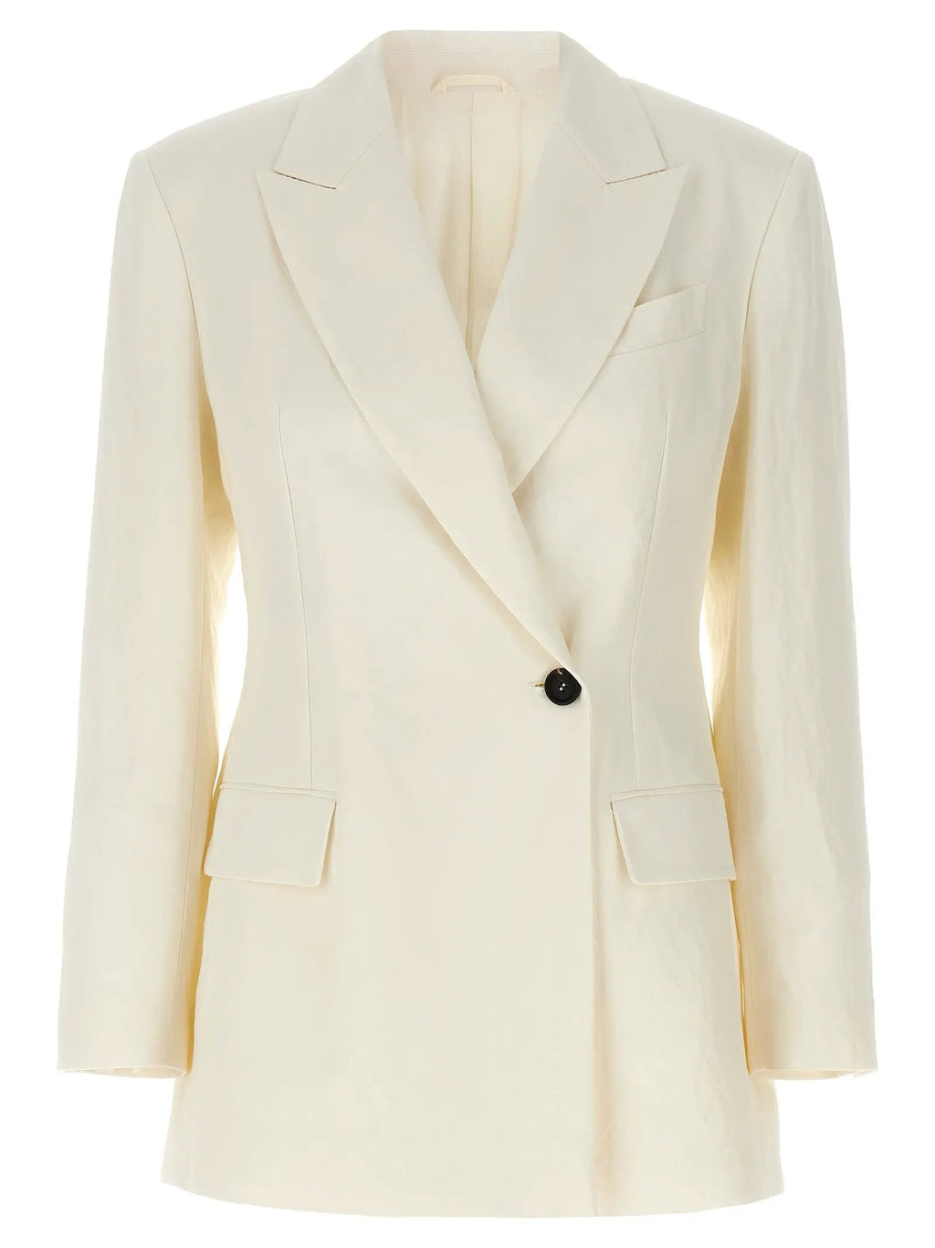 Brunello Cucinelli White Straw Blazer